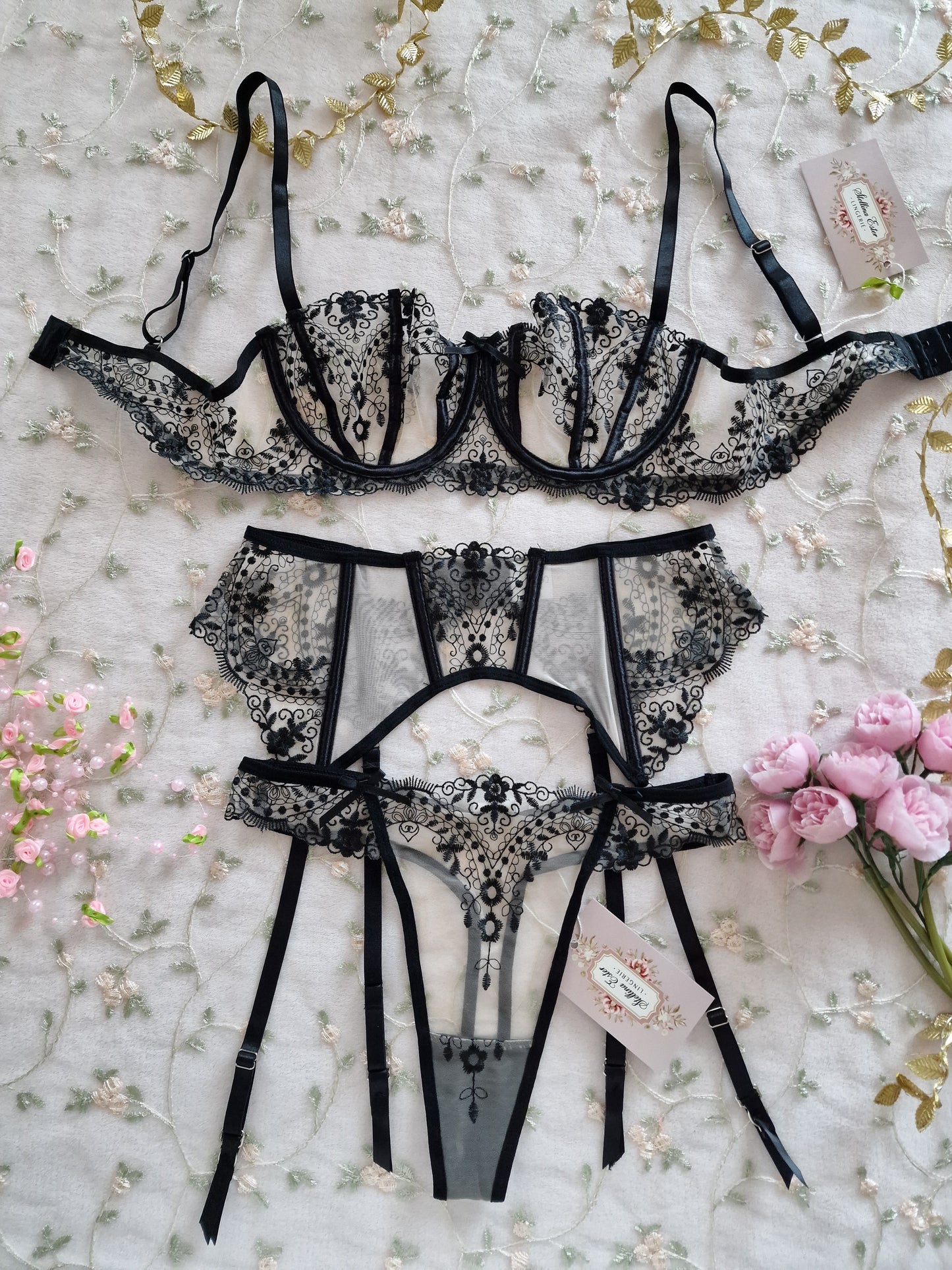 Lingerie set nero