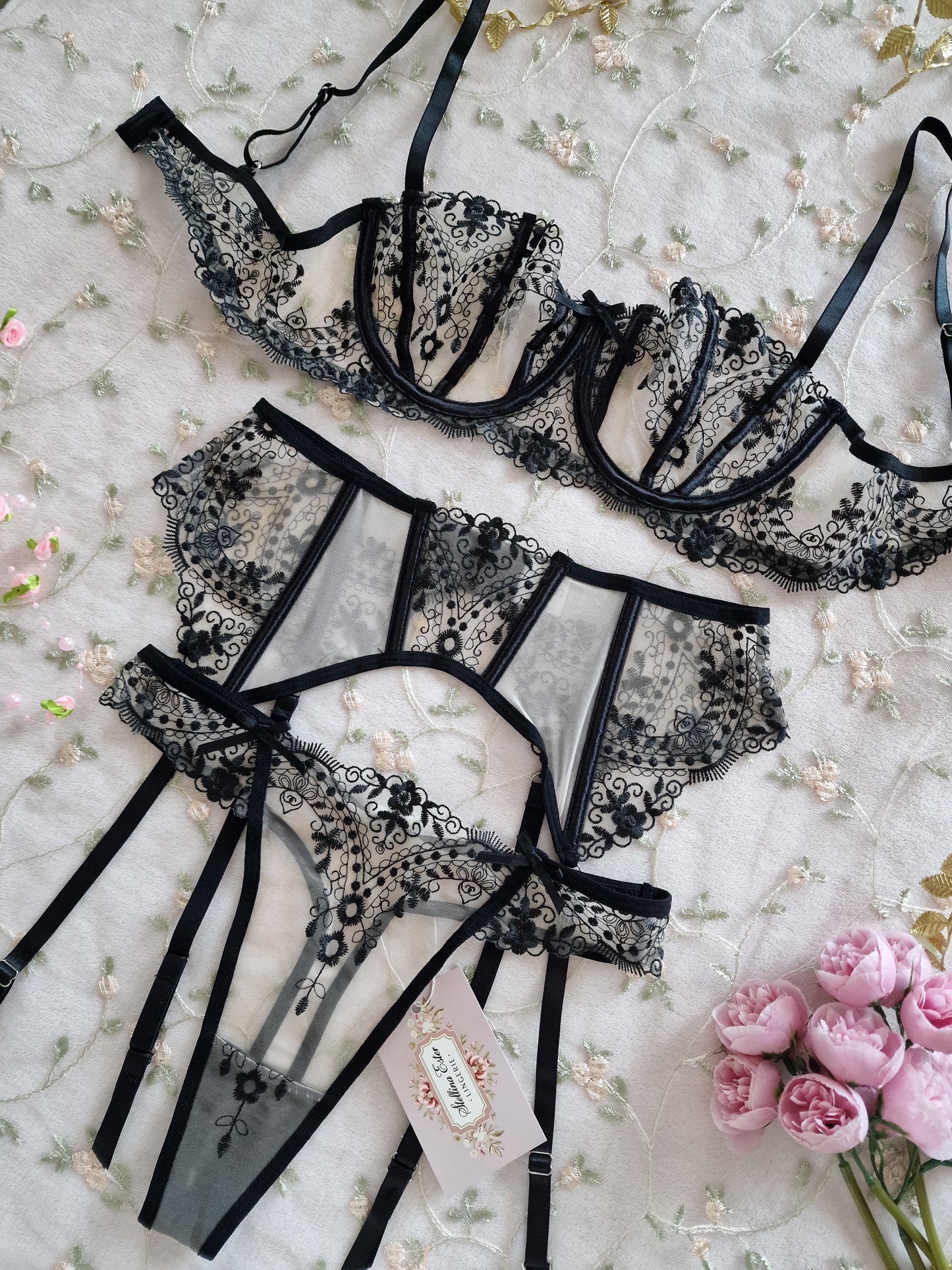 Lingerie set nero