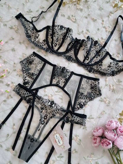 Lingerie set nero