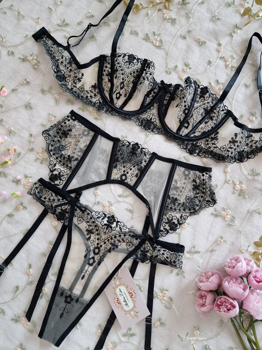 Lingerie set nero