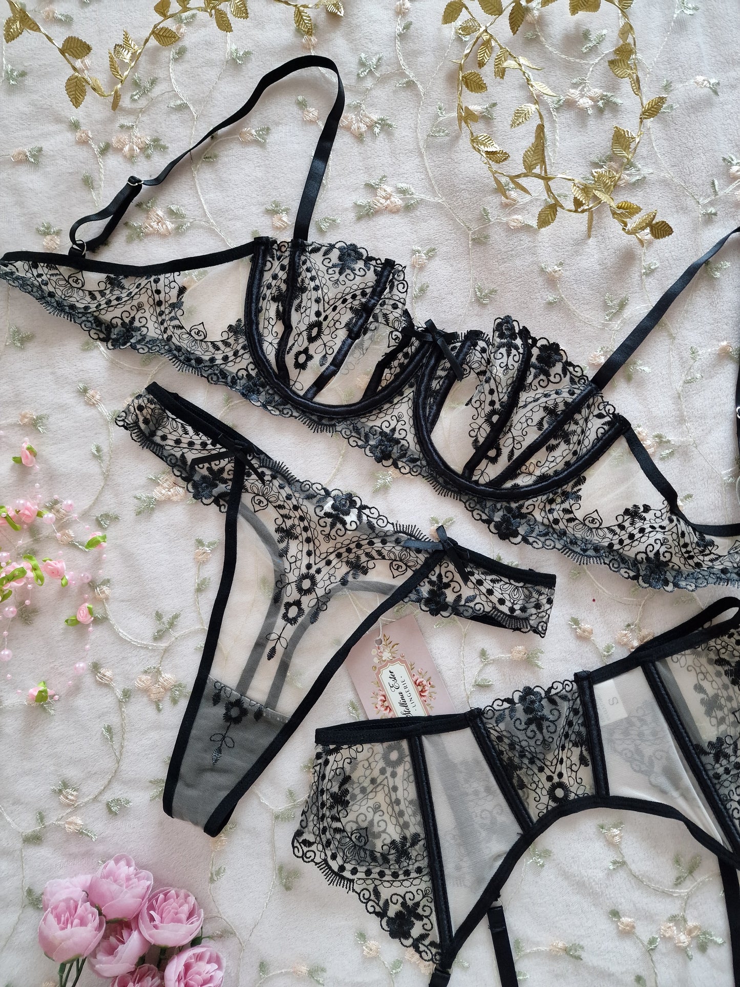 Lingerie set nero