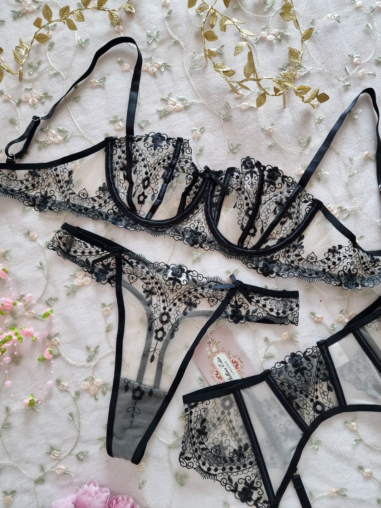 Lingerie set nero