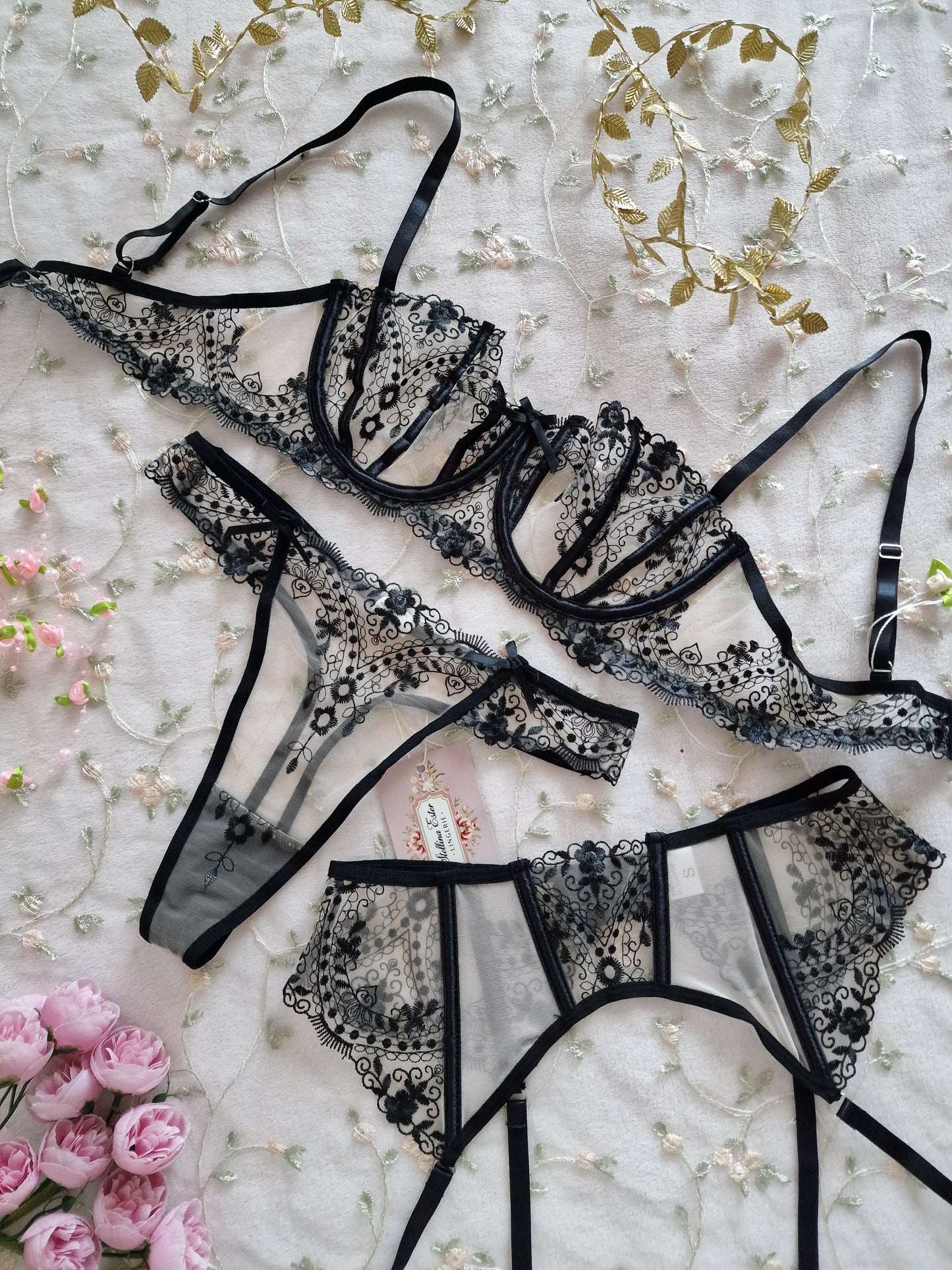 Lingerie set nero