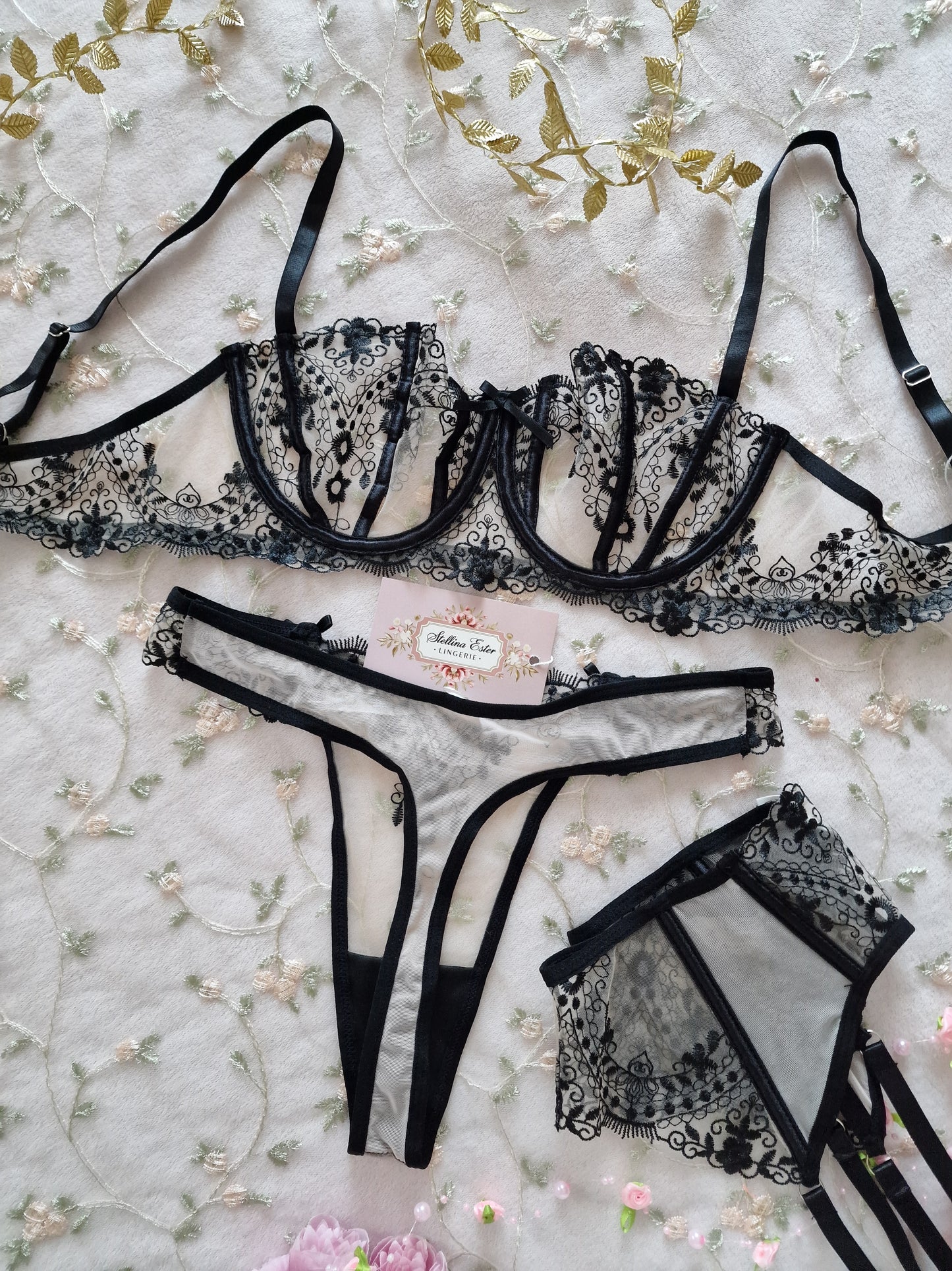 Lingerie set nero